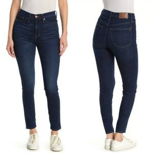MADEWELL 10" High Rise Skinny Jeans Dark Wash Size 26